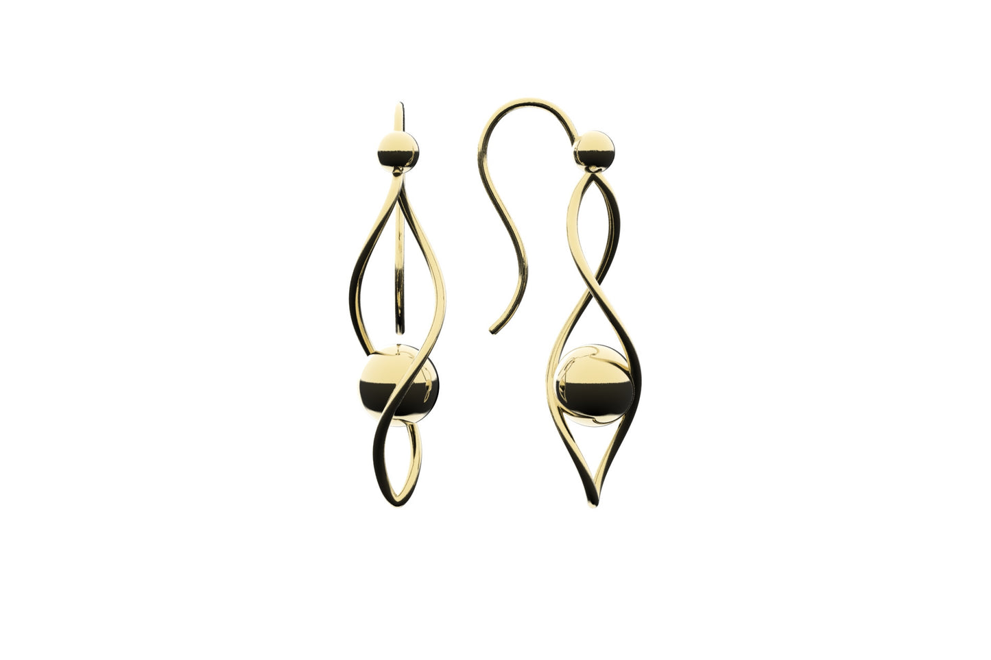 Linear earrings