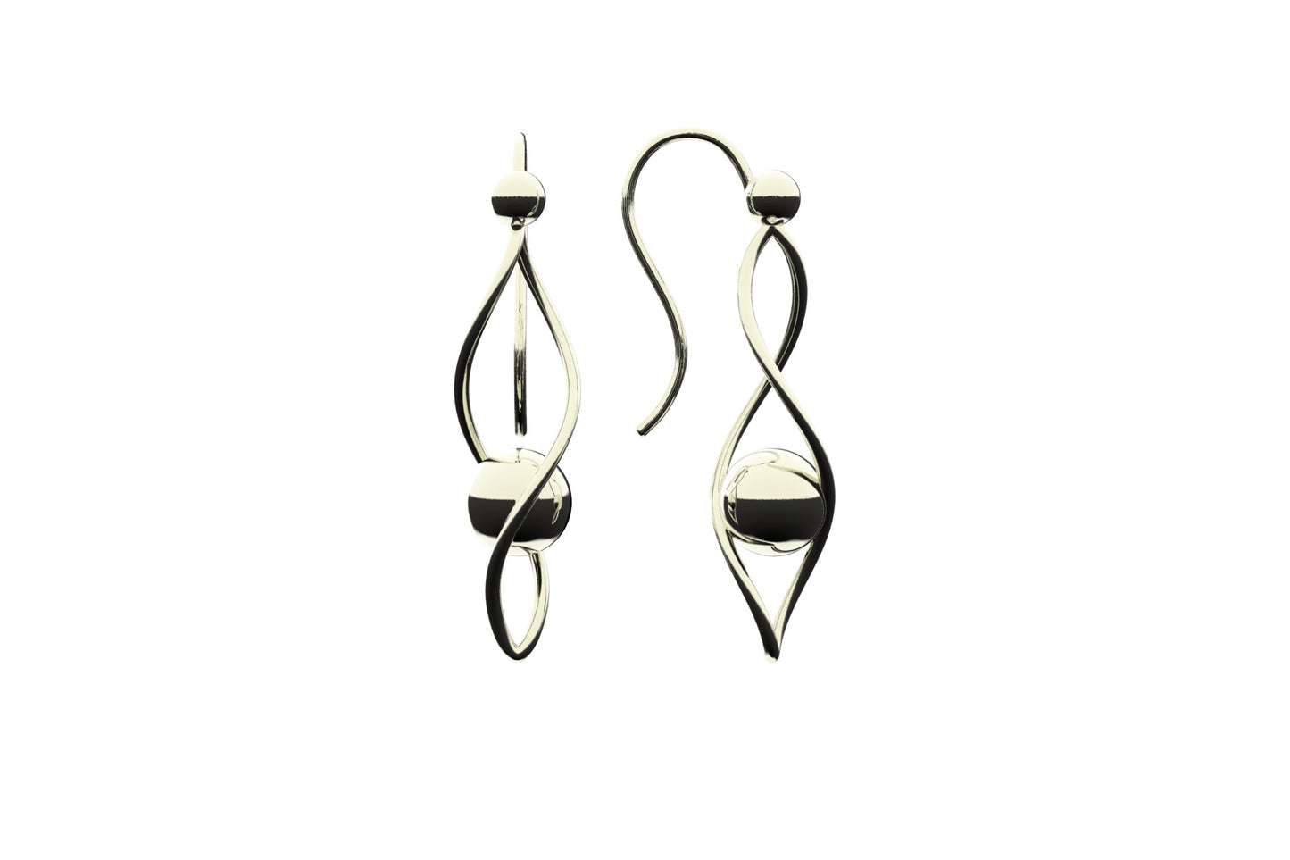 Linear earrings