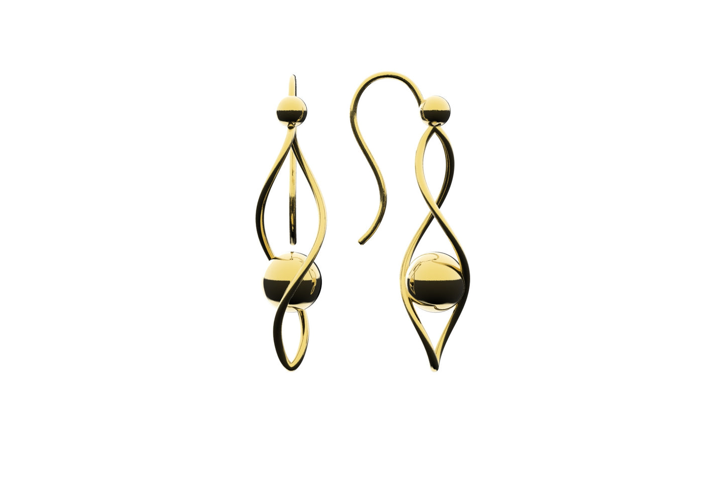 Linear earrings