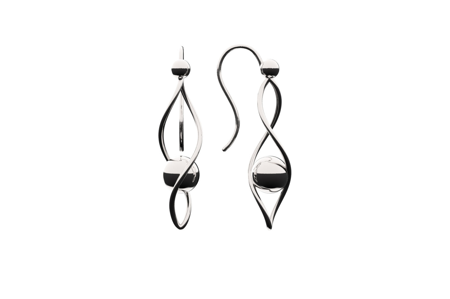 Linear earrings