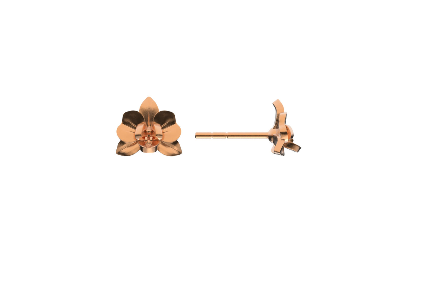 Orchid earrings