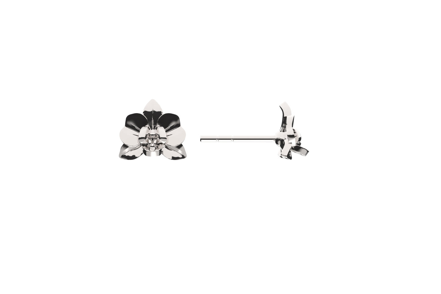 Orchid earrings