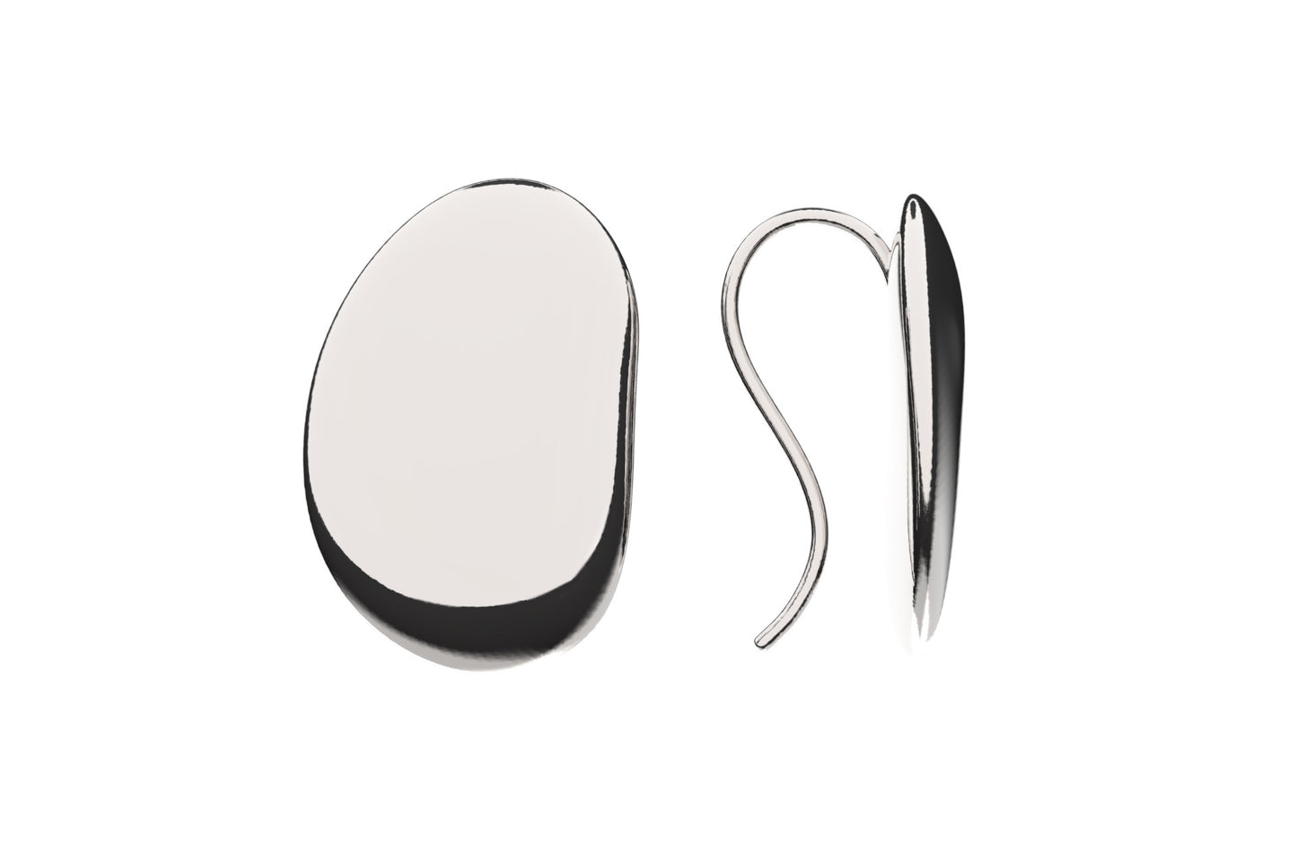 Rhodium Plated or Sterling Silver