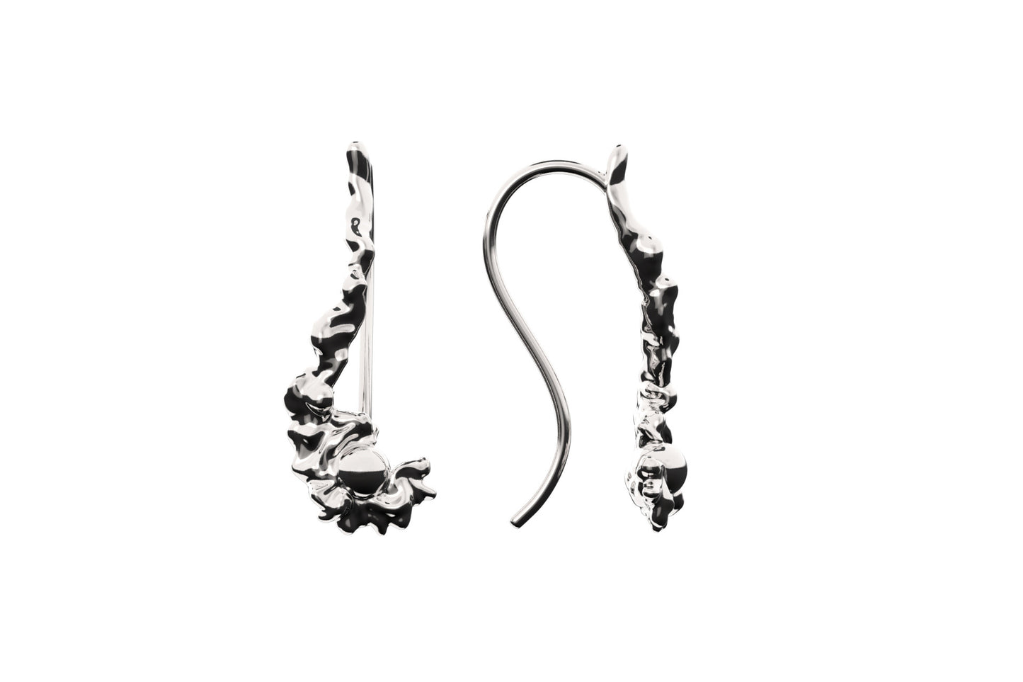 Rhodium Plated or Sterling Silver