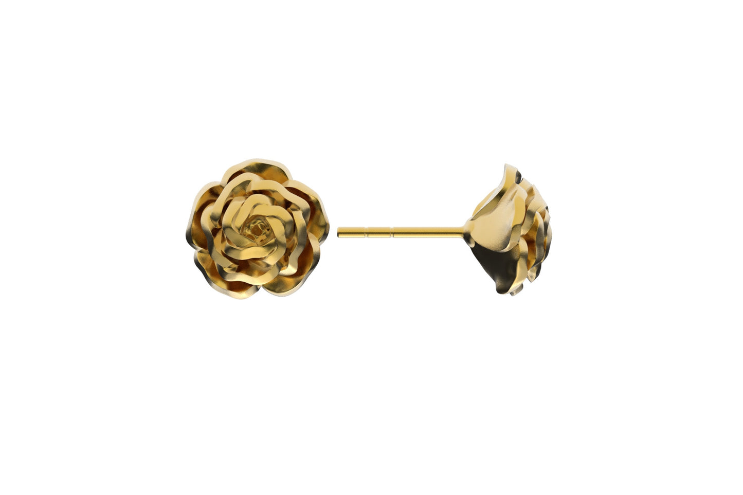 Rose earrings