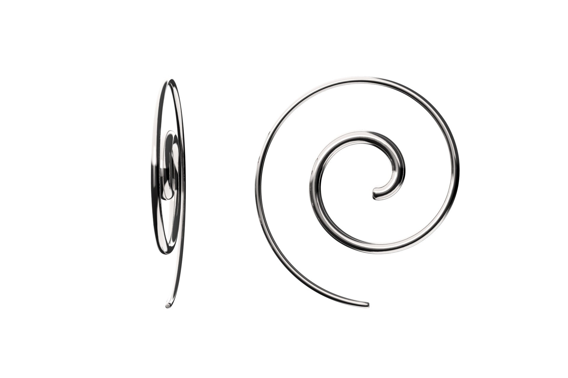 Rhodium Plated or Sterling Silver