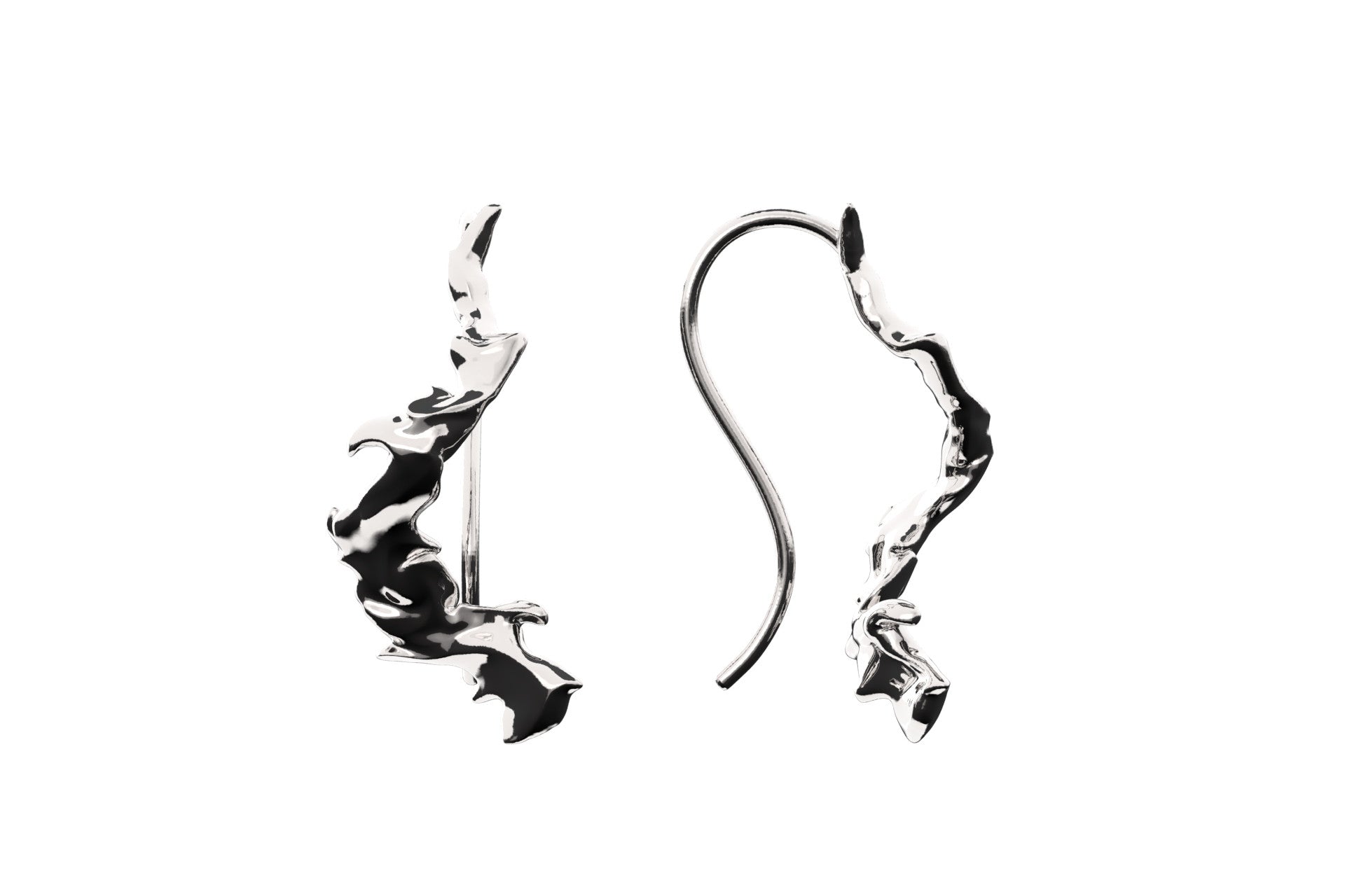 Rhodium Plated or Sterling Silver